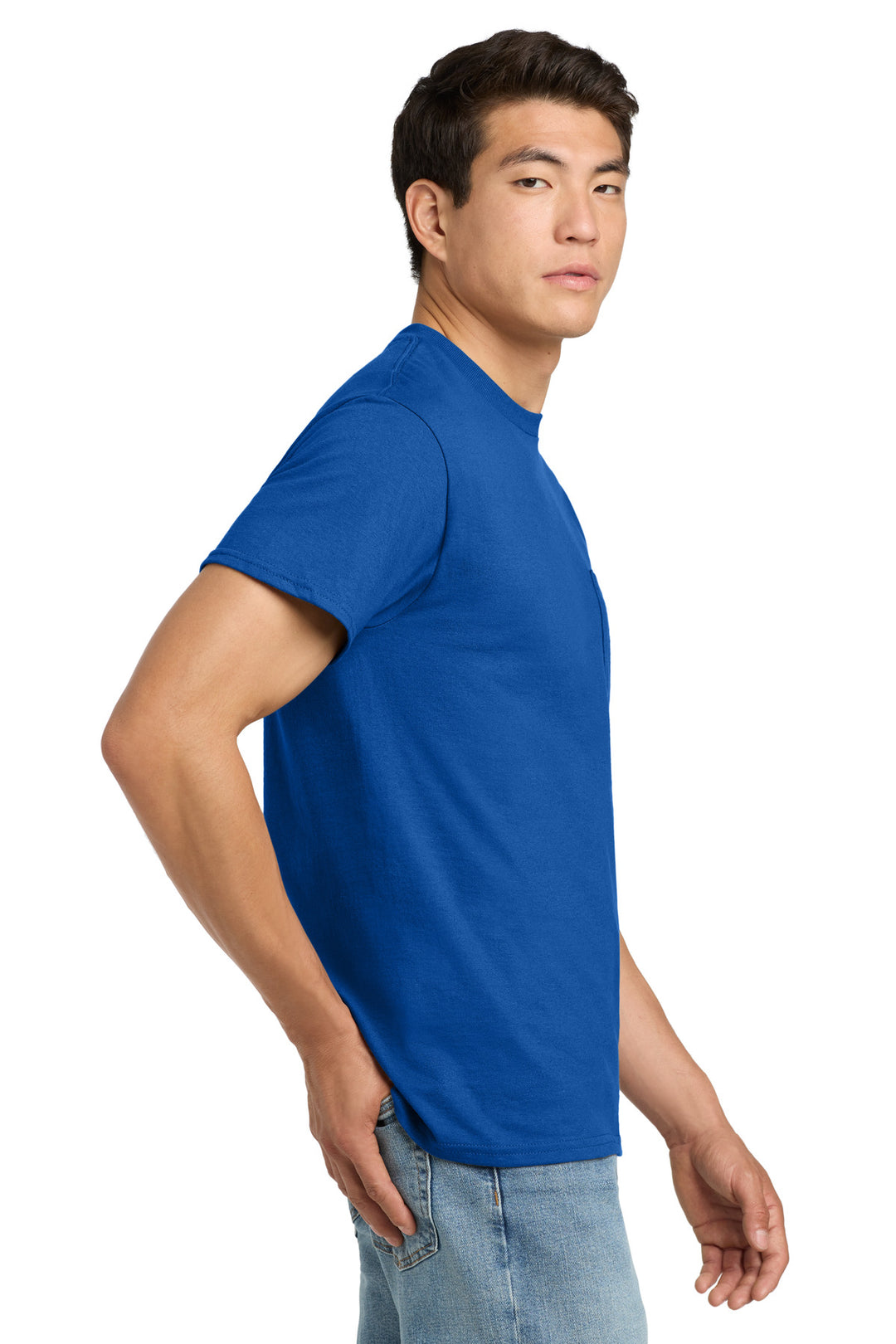 ROYAL Gildan - Ultra Cotton 100% US Cotton T-Shirt with Pocket. 2300