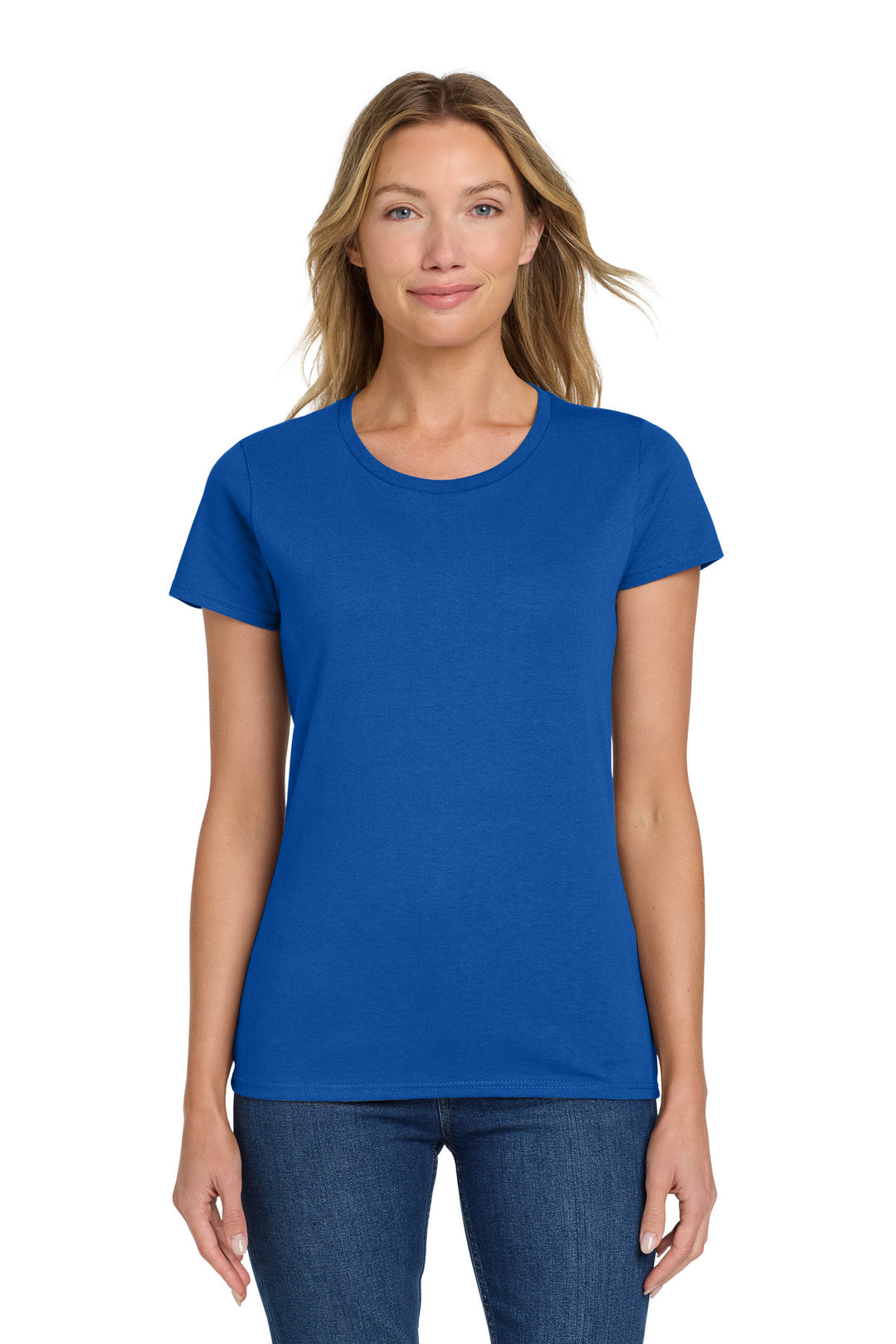 Royal Gildan Women's Heavy Cotton 100% Cotton T-Shirt. 5000L