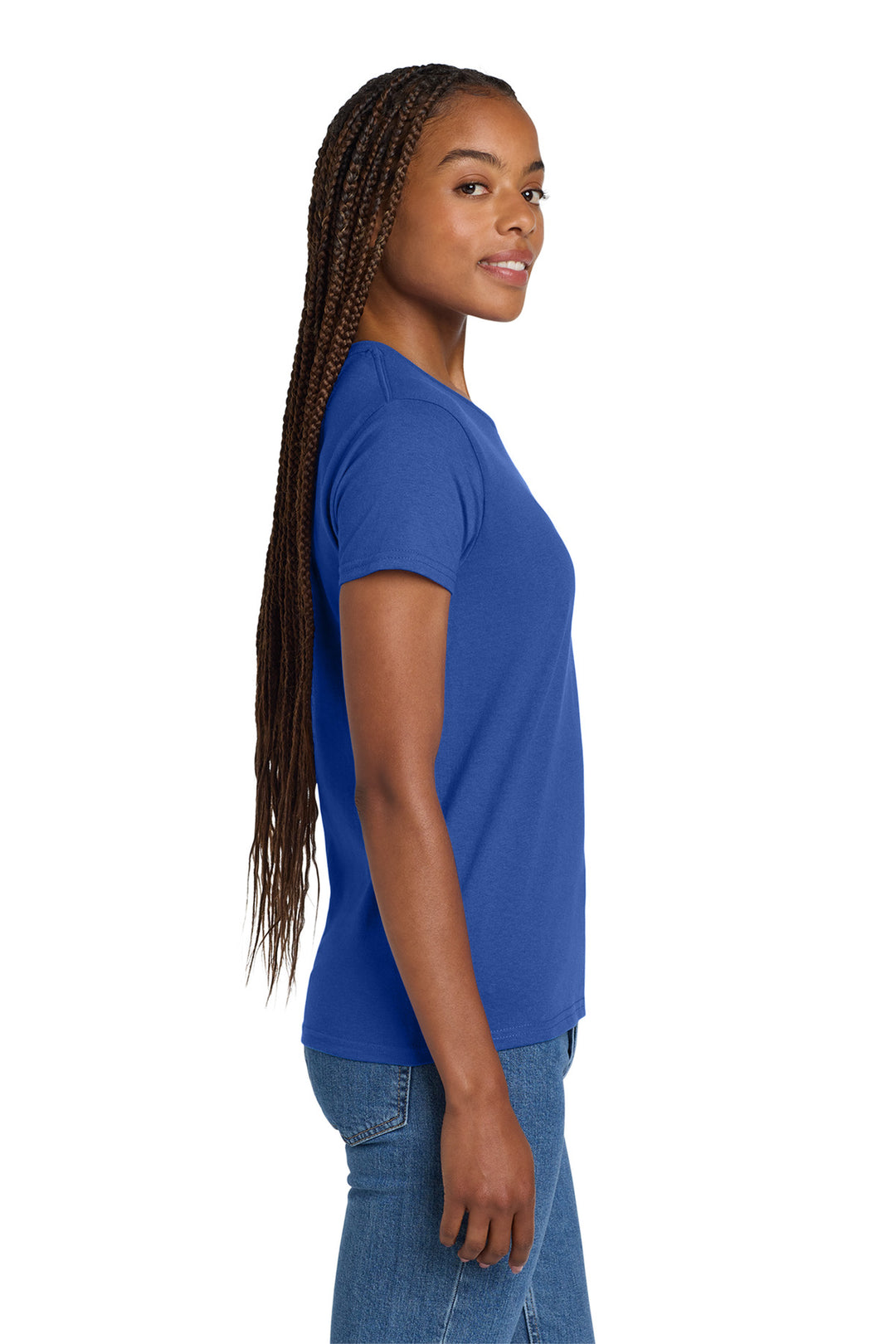 Royal Gildan Women's Ultra Cotton 100% US Cotton T-Shirt. 2000L