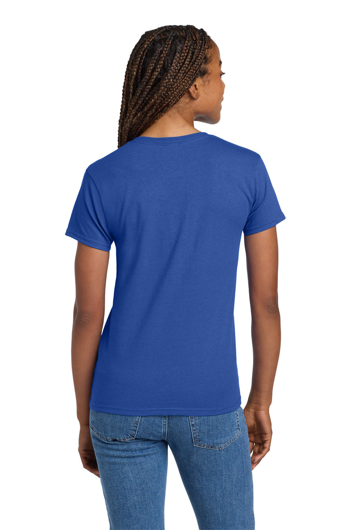 Royal Gildan Women's Ultra Cotton 100% US Cotton T-Shirt. 2000L