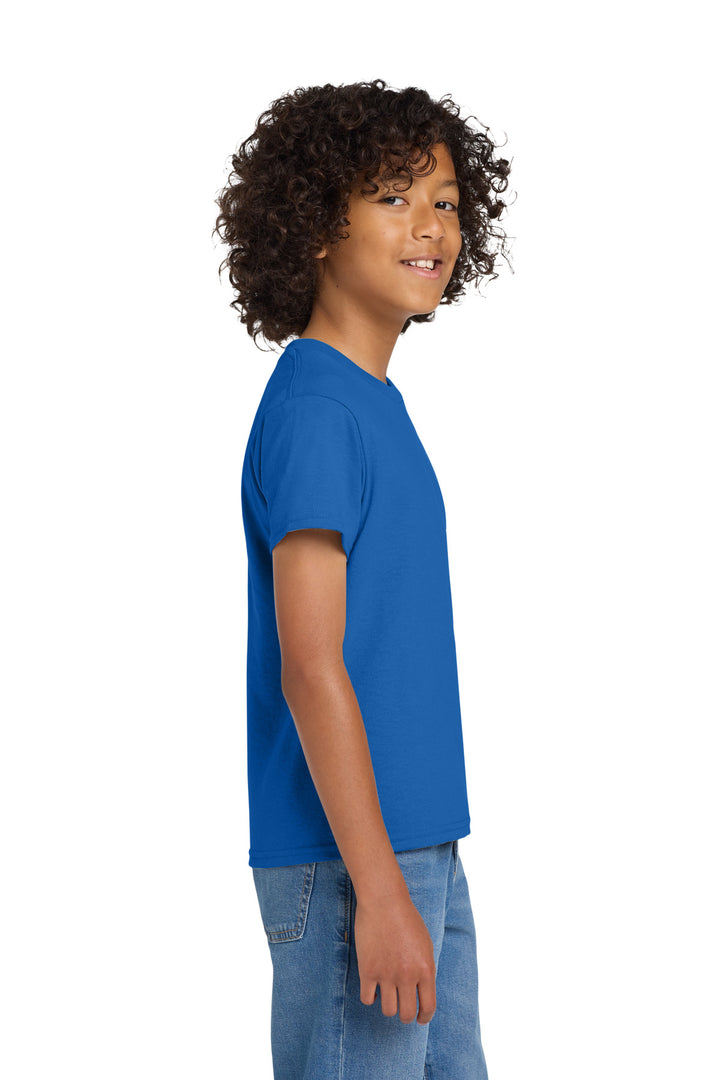 Royal Gildan Youth DryBlend 50 Cotton/50 Poly T-Shirt. 8000B