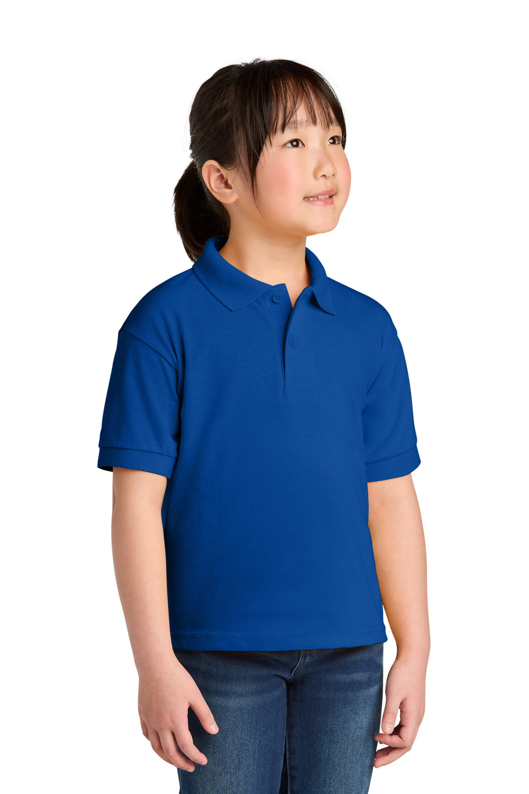 Royal Gildan Youth DryBlend 6-Ounce Jersey Knit Sport Shirt. 8800B