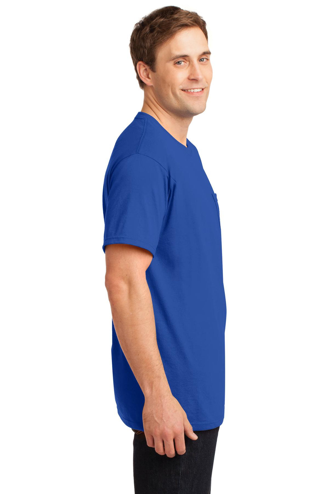 Royal Jerzees - Dri-Power 50/50 Cotton/Poly Pocket T-Shirt. 29MP