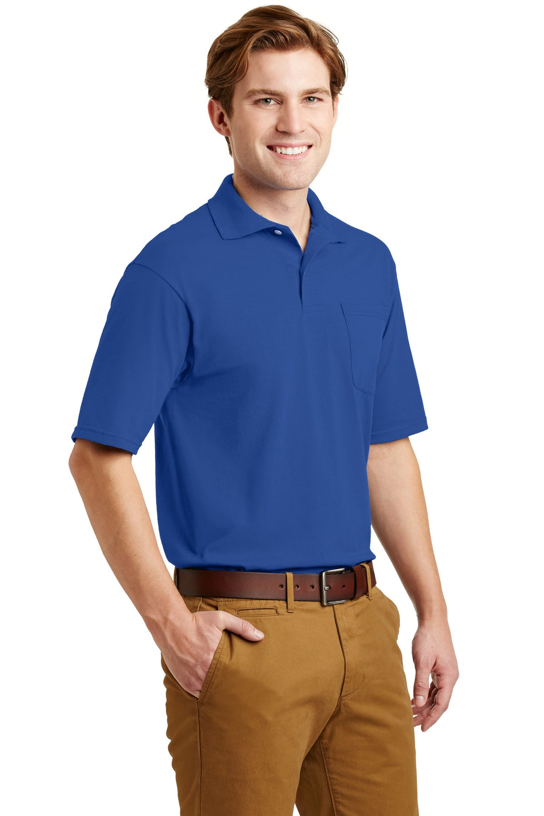 ROYAL Jerzees Dri-Power Pocket Sport Shirt. 436MP