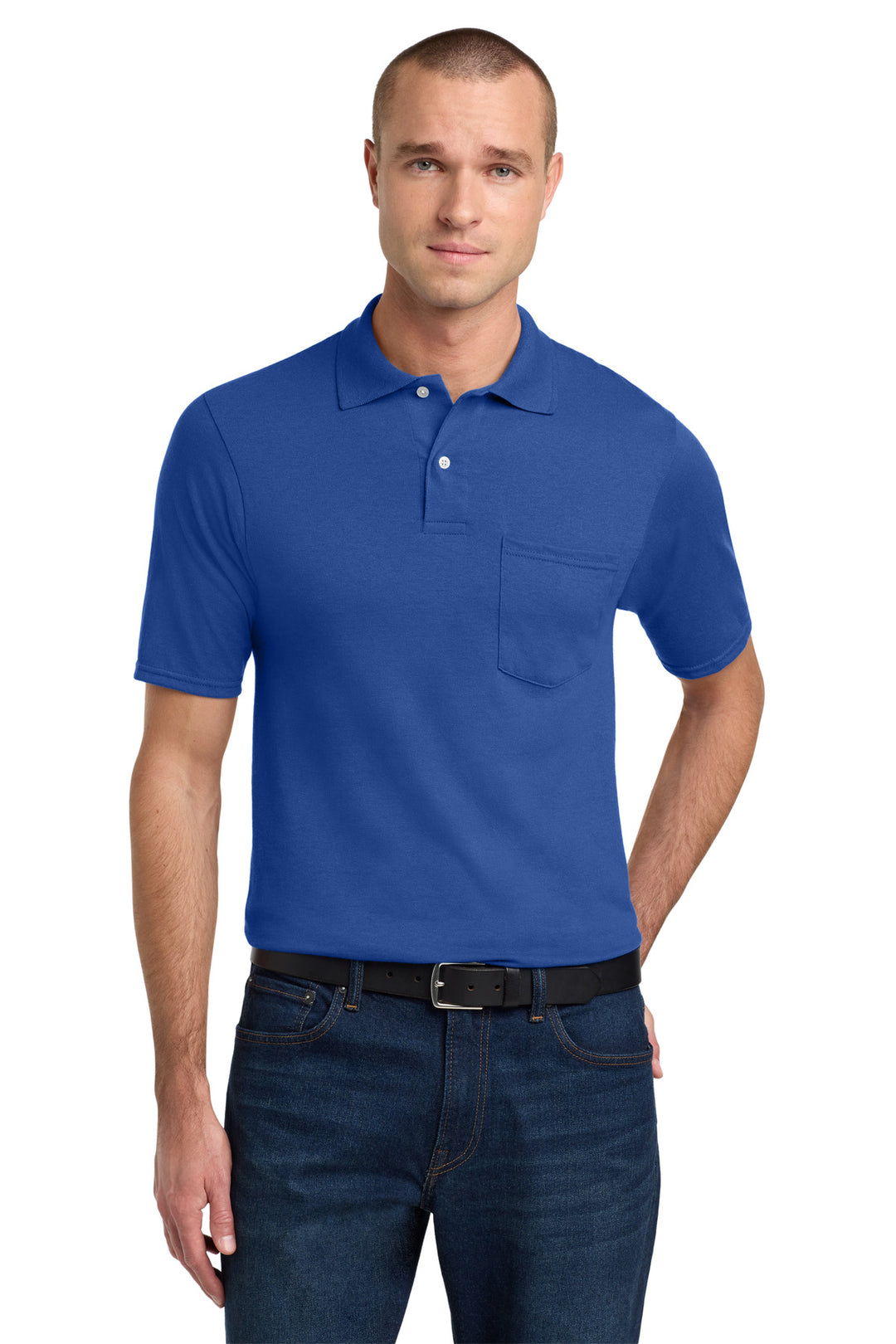 ROYAL Jerzees Dri-Power Pocket Sport Shirt. 436MP