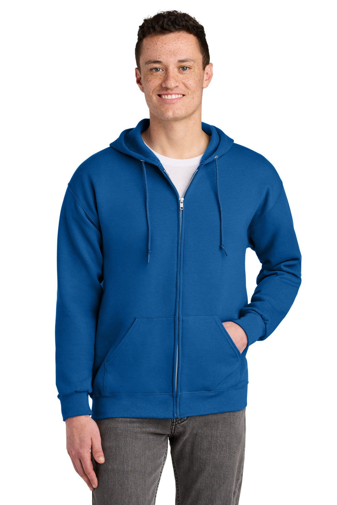 ROYAL Jerzees - NuBlend Full-Zip Hooded Sweatshirt. 993M