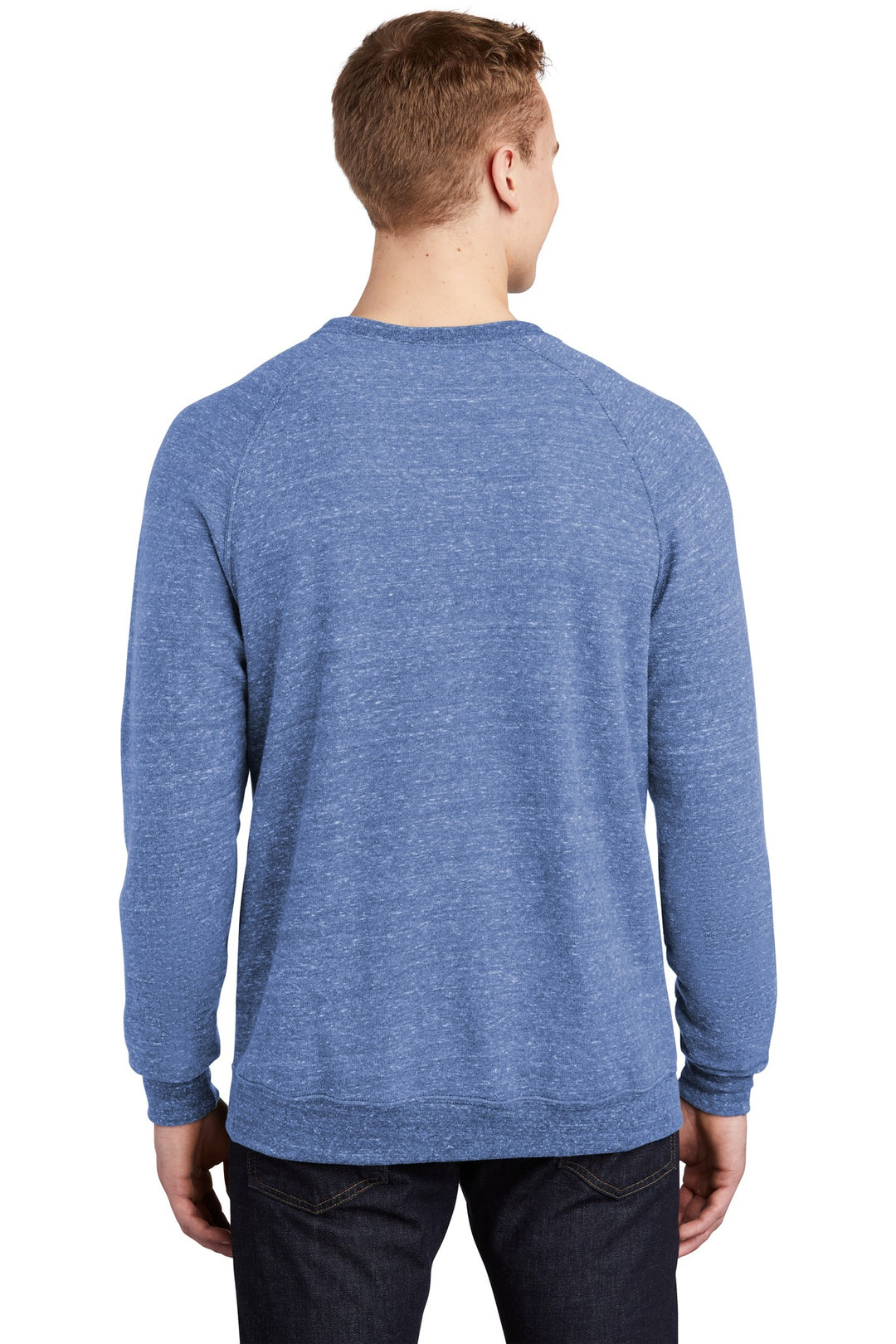 Royal Jerzees Snow Heather French Terry Raglan Crew 91M