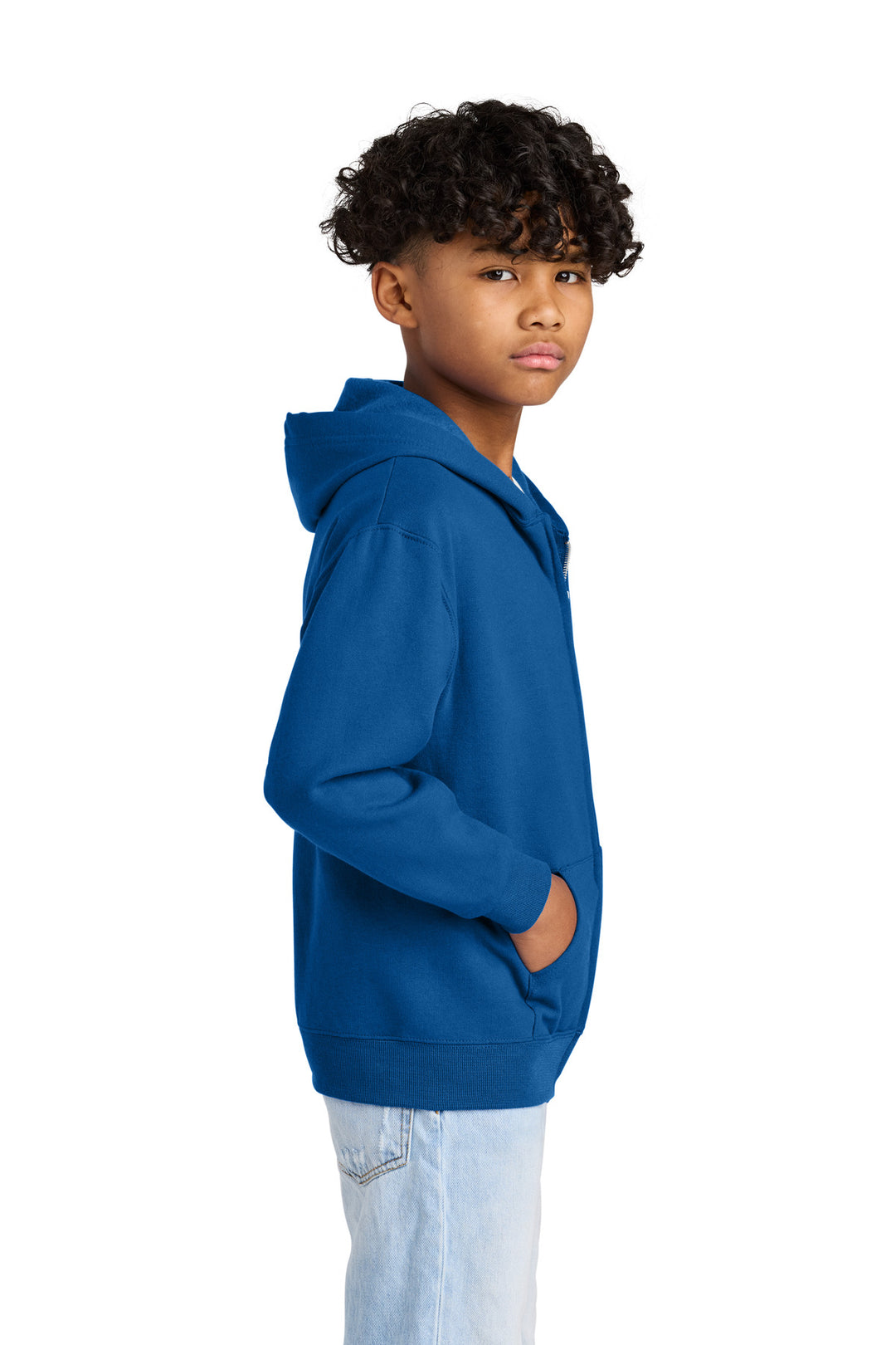 Royal Jerzees - Youth NuBlend Full-Zip Hooded Sweatshirt. 993B