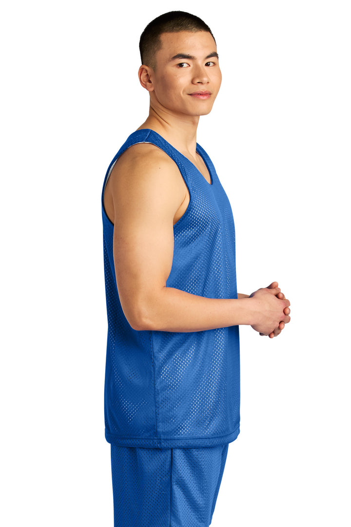 Royal/Wht A4 Sprint Reversible Mesh Tank A4NF1270