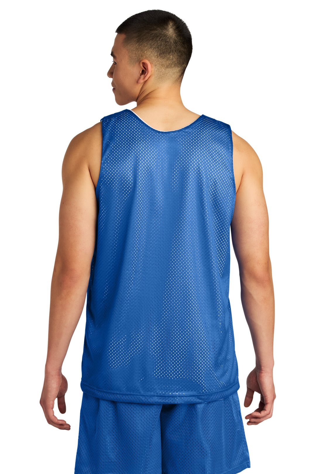 Royal/Wht A4 Sprint Reversible Mesh Tank A4NF1270