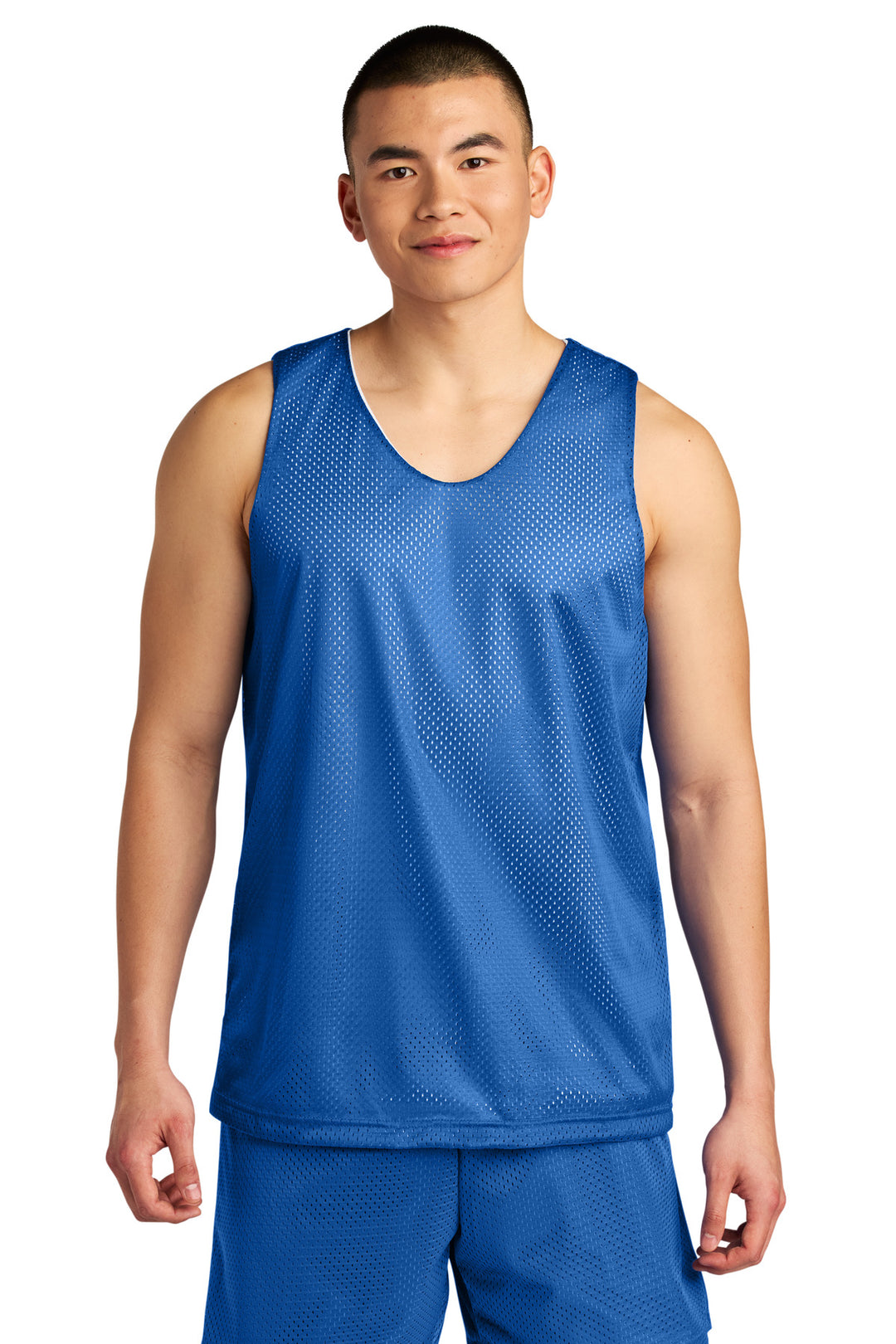 Royal/Wht A4 Sprint Reversible Mesh Tank A4NF1270
