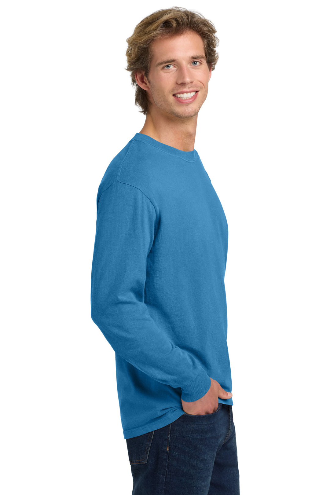 RoyCaribe COMFORT COLORS Heavyweight Ring Spun Long Sleeve Tee. 6014