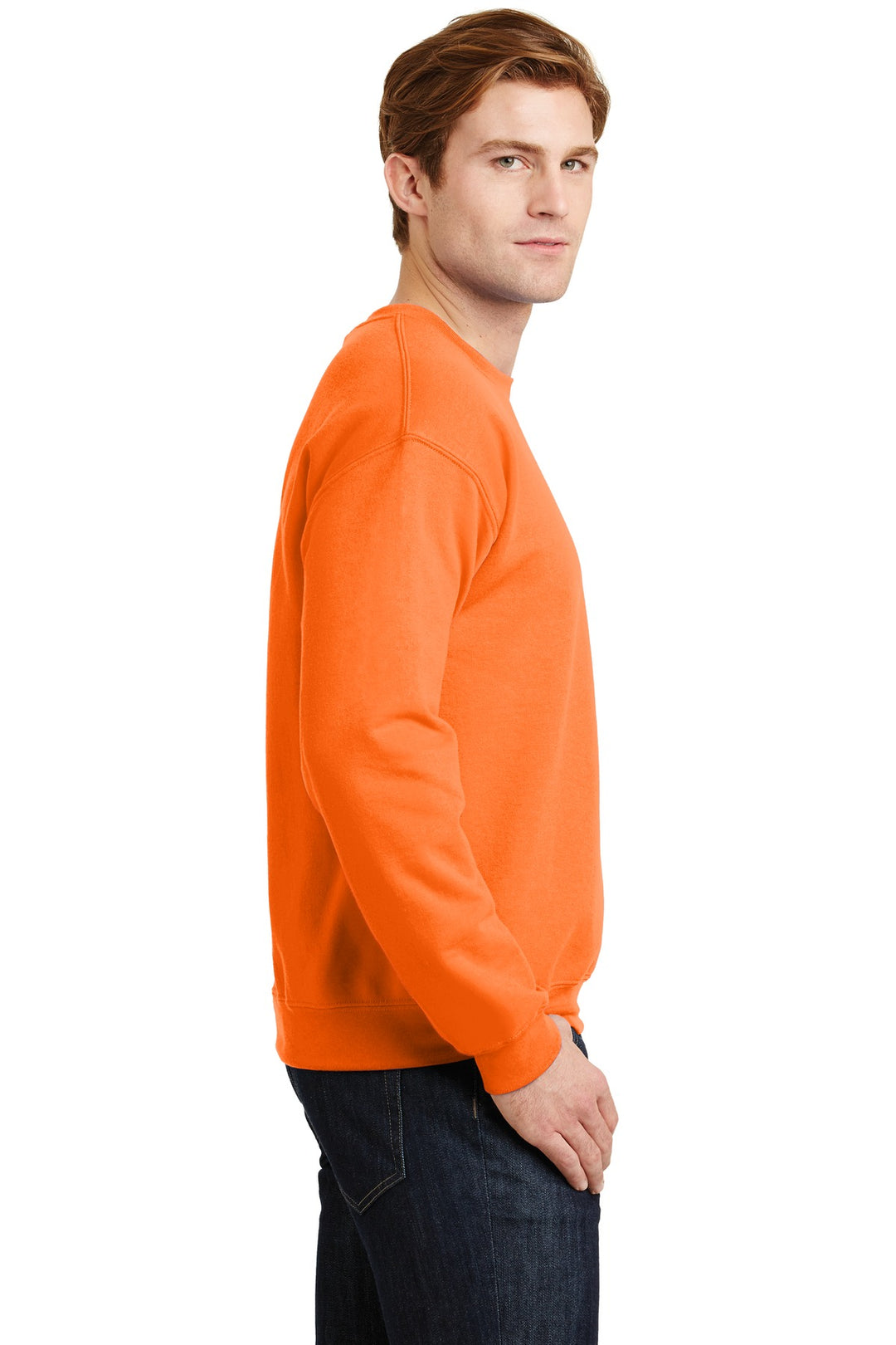 S Orange Gildan Heavy Blend Crewneck Sweatshirt. 18000
