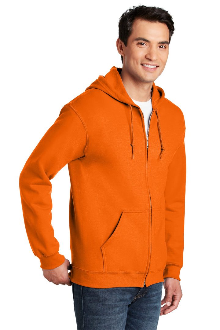 S Orange Gildan - Heavy Blend Full-Zip Hooded Sweatshirt. 18600