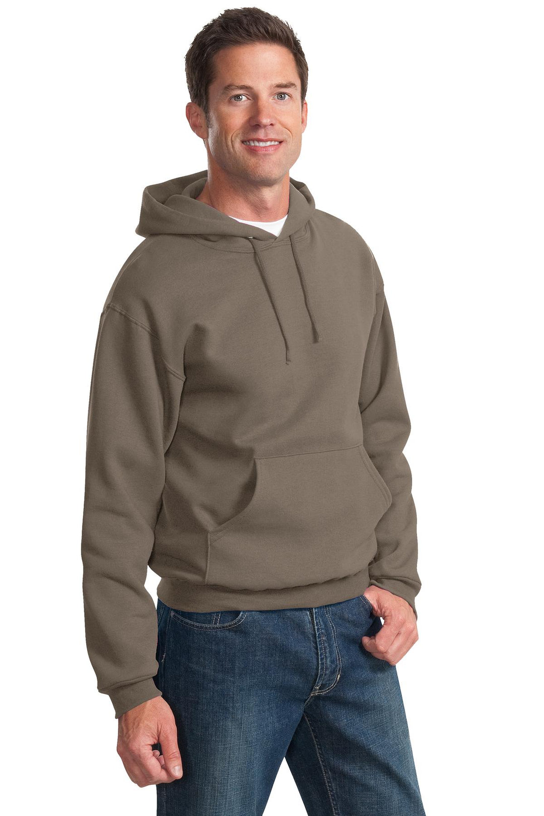 Safari Jerzees NuBlend Pullover Hooded Sweatshirt. 996M