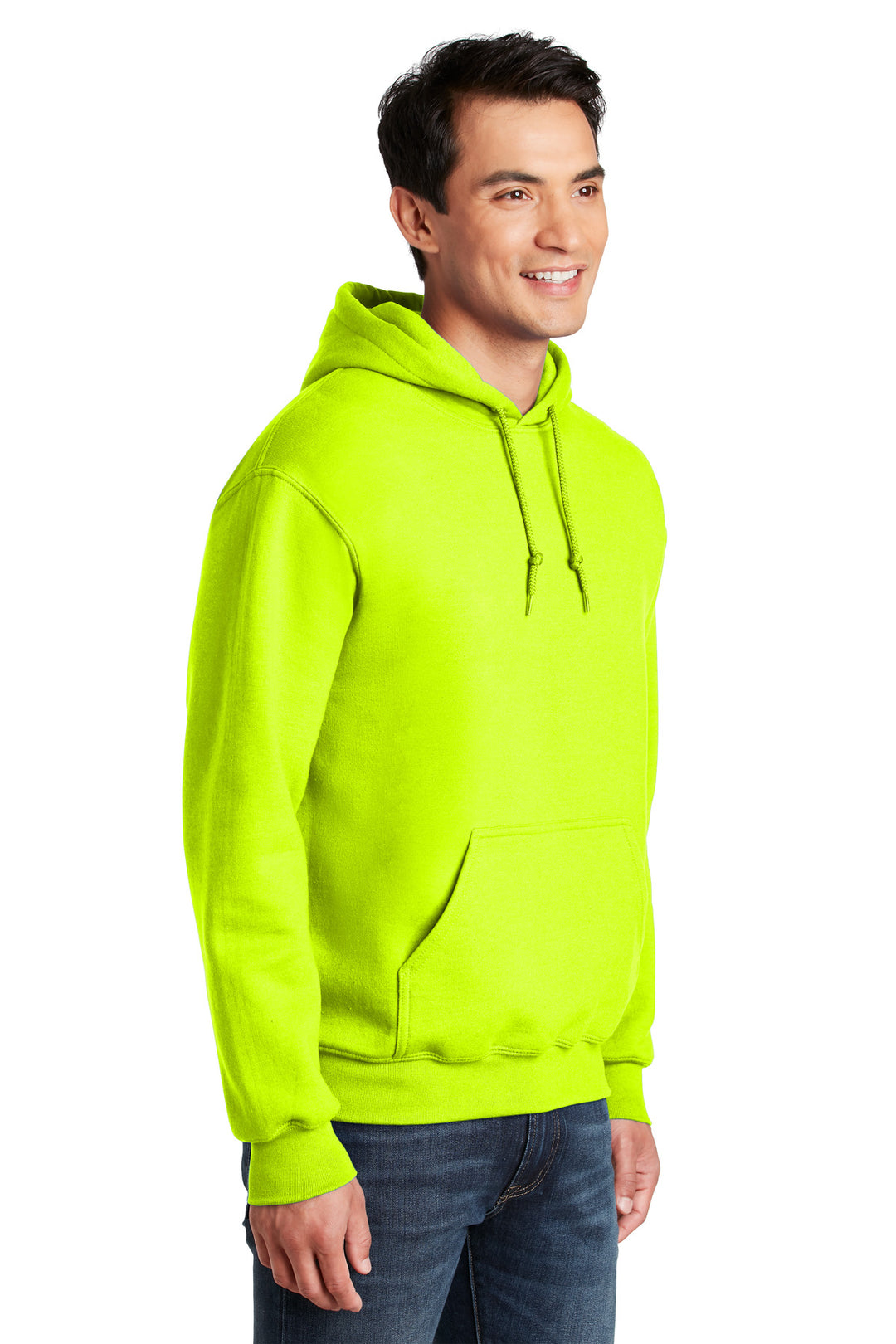 Safety Green Gildan - DryBlend Pullover Hooded Sweatshirt. 12500