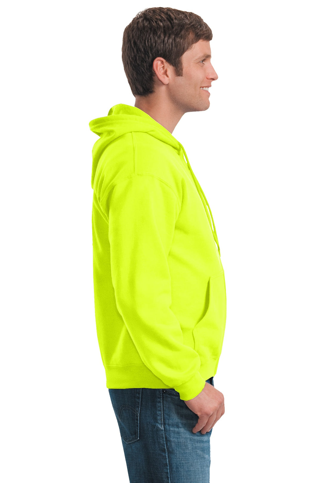 Safety Green Gildan - Heavy Blend Full-Zip Hooded Sweatshirt. 18600