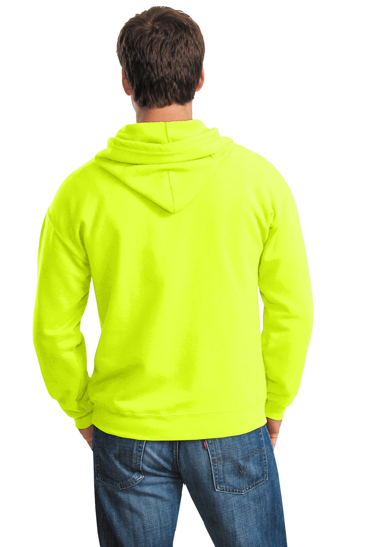 Safety Green Gildan - Heavy Blend Full-Zip Hooded Sweatshirt. 18600
