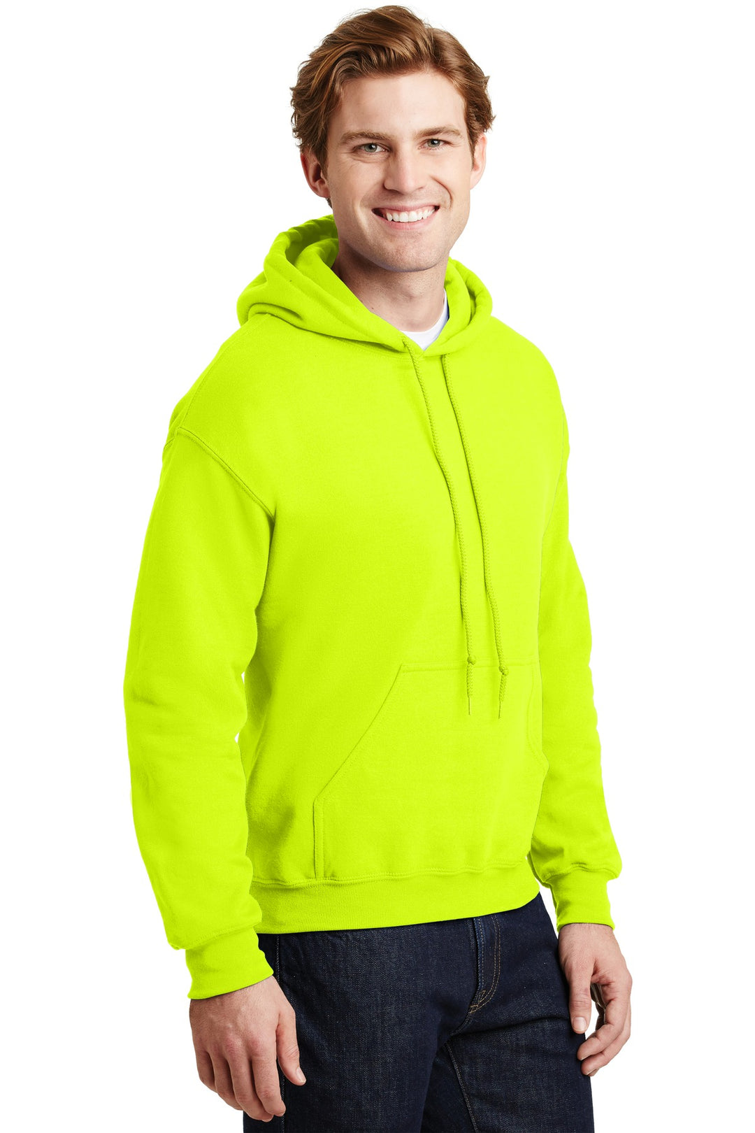 Safety Green Gildan - Heavy Blend Hooded Sweatshirt. 18500