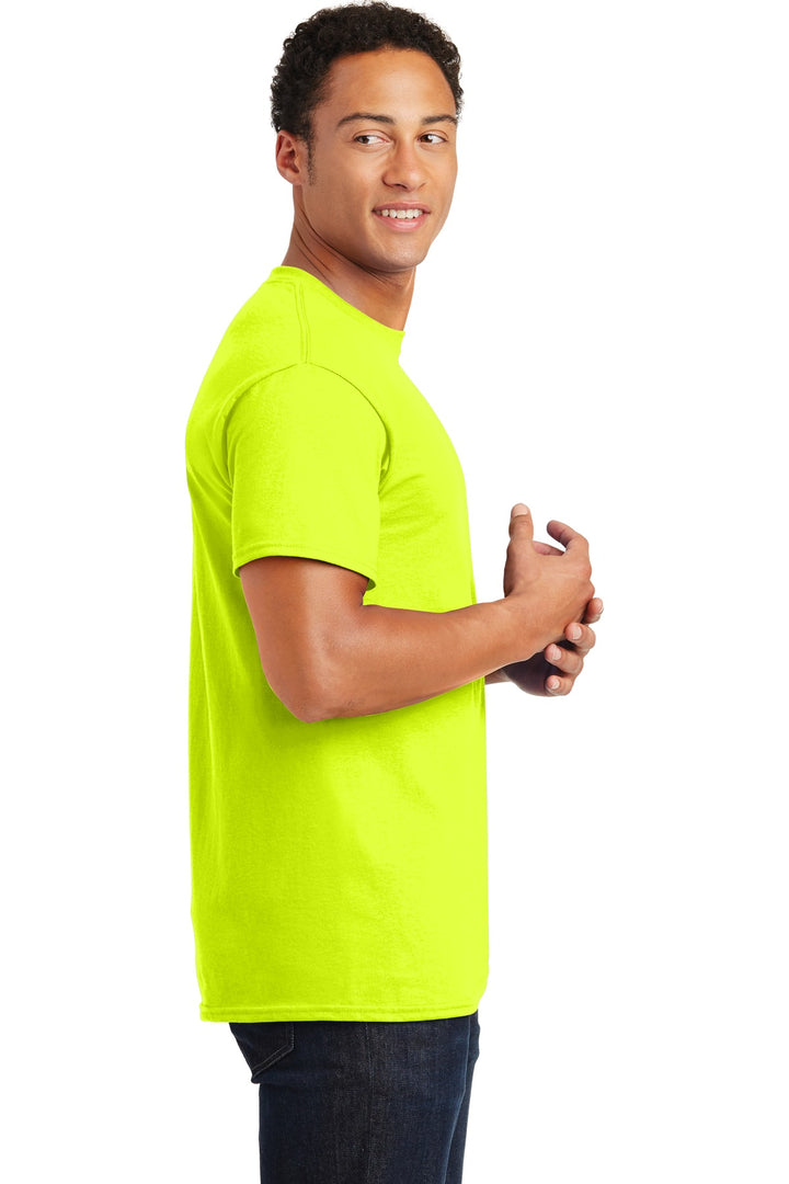 Safety Green Gildan - Ultra Cotton 100% US Cotton T-Shirt. 2000