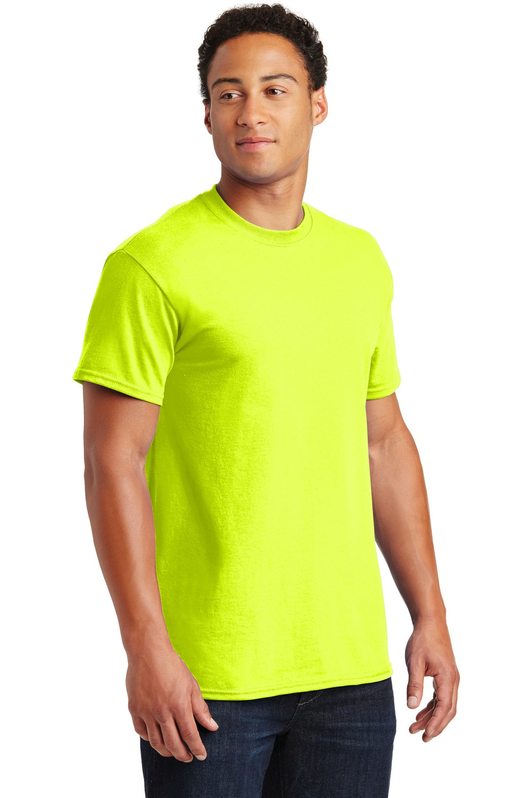 Safety Green Gildan - Ultra Cotton 100% US Cotton T-Shirt. 2000