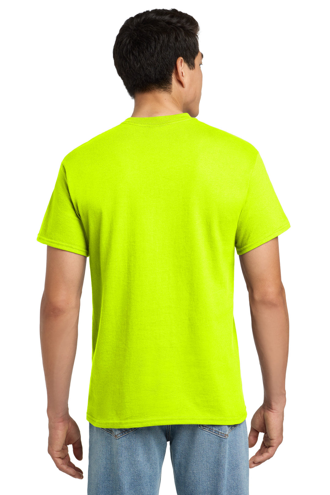 Safety Green Gildan - Ultra Cotton 100% US Cotton T-Shirt with Pocket. 2300