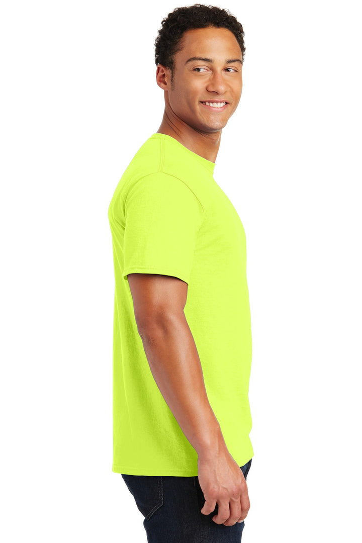 Safety Green Jerzees - Dri-Power 50/50 Cotton/Poly T-Shirt. 29M