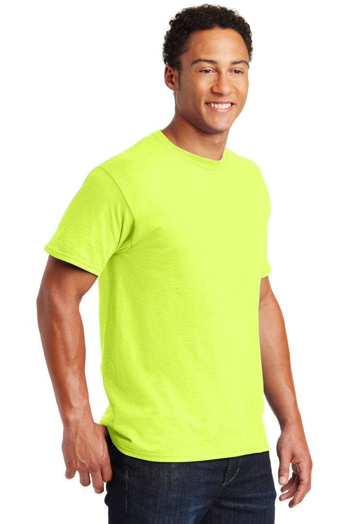 Safety Green Jerzees - Dri-Power 50/50 Cotton/Poly T-Shirt. 29M