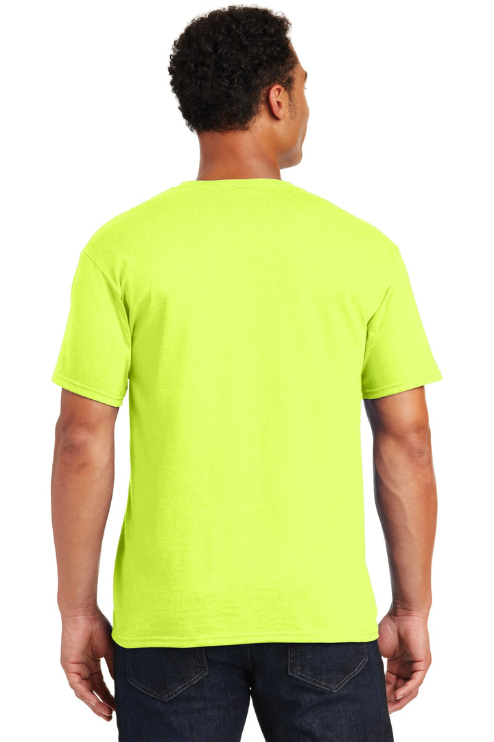 Safety Green Jerzees - Dri-Power 50/50 Cotton/Poly T-Shirt. 29M