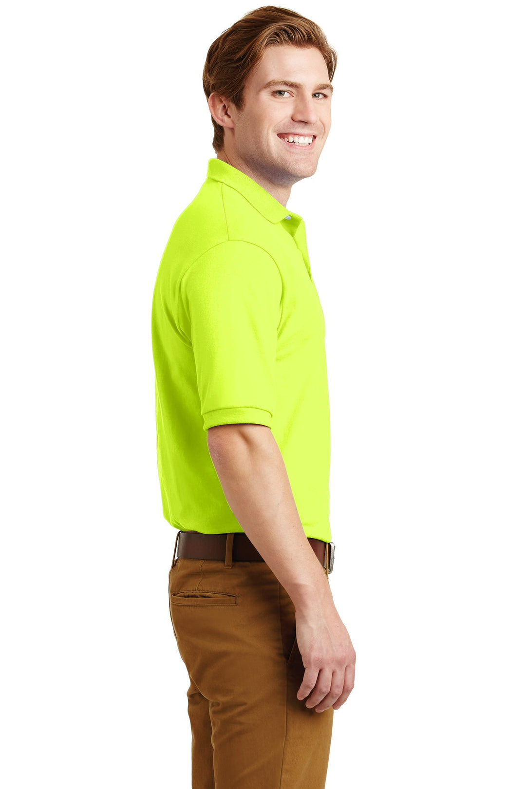 Safety Green Jerzees Dri-Power Sport Shirt. 437M