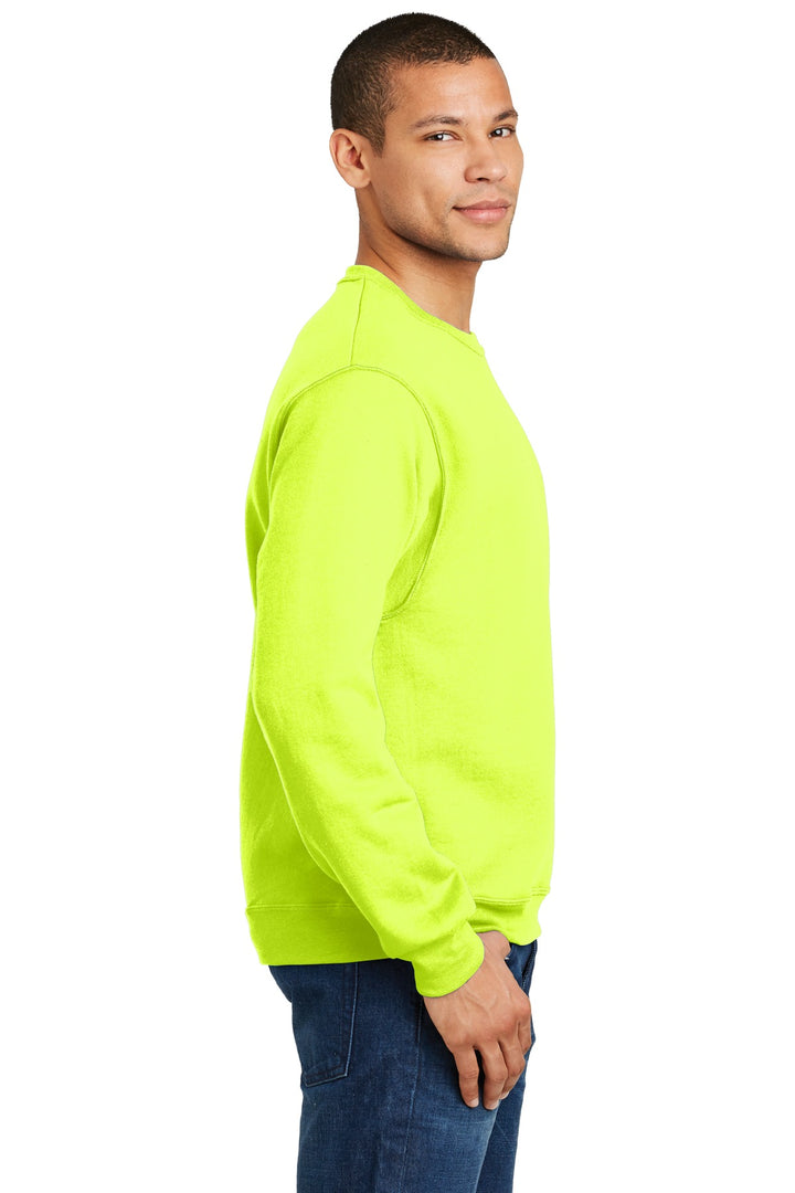 Safety Green Jerzees - NuBlend Crewneck Sweatshirt. 562M
