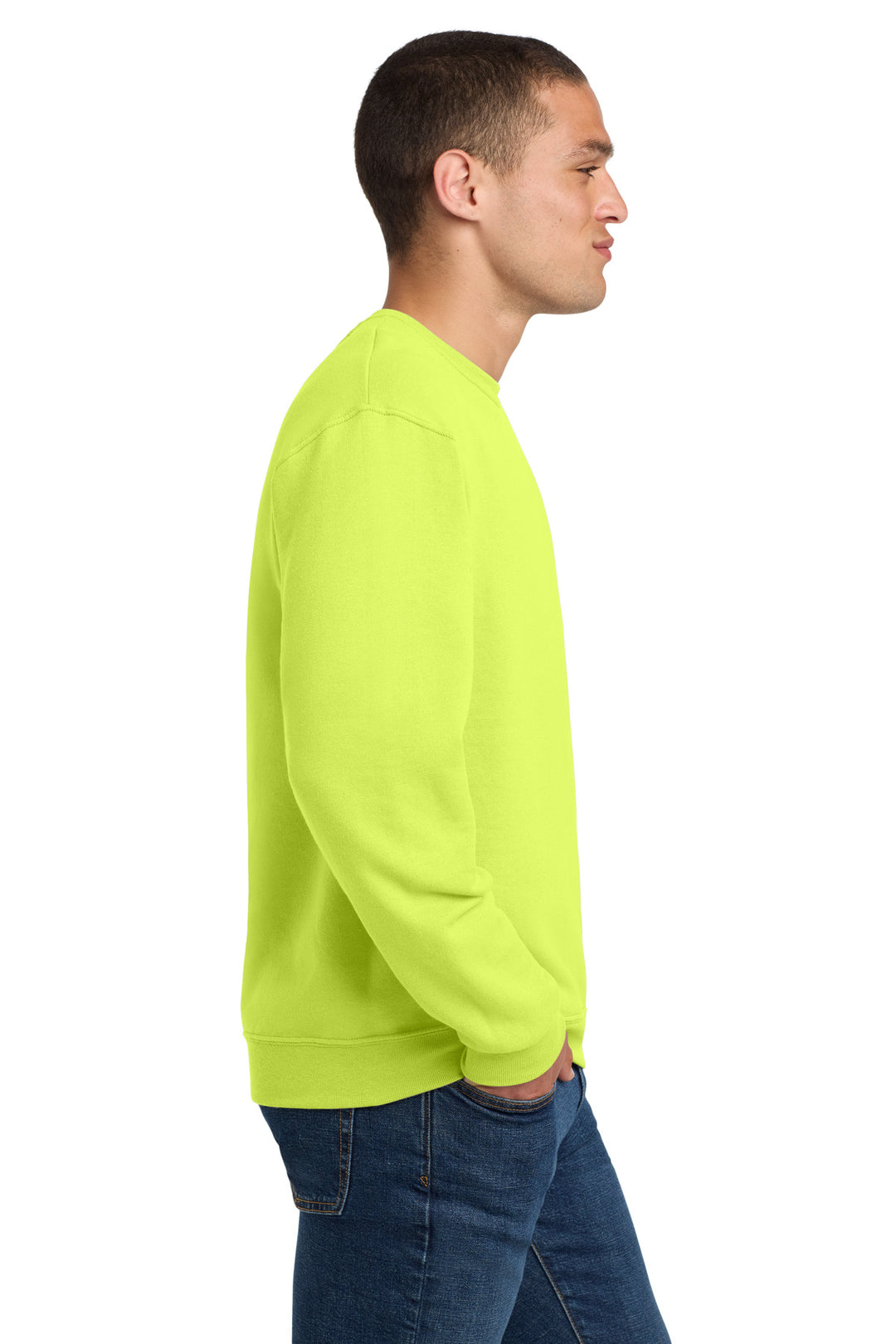 Safety Green Jerzees - NuBlend Crewneck Sweatshirt. 562M
