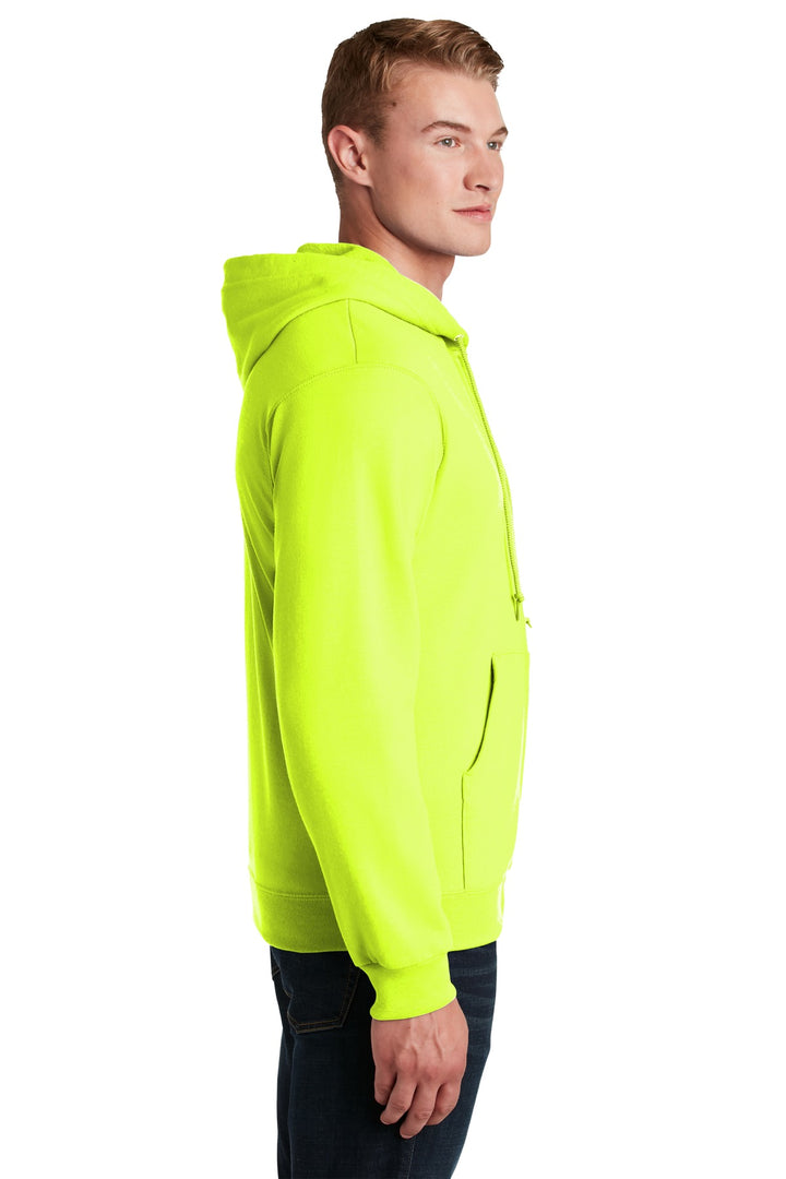 Safety Green Jerzees - NuBlend Full-Zip Hooded Sweatshirt. 993M