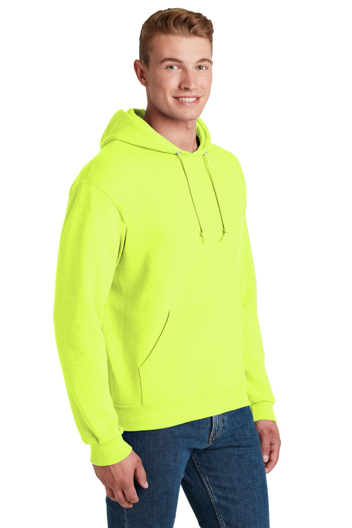 Safety Green Jerzees NuBlend Pullover Hooded Sweatshirt. 996M