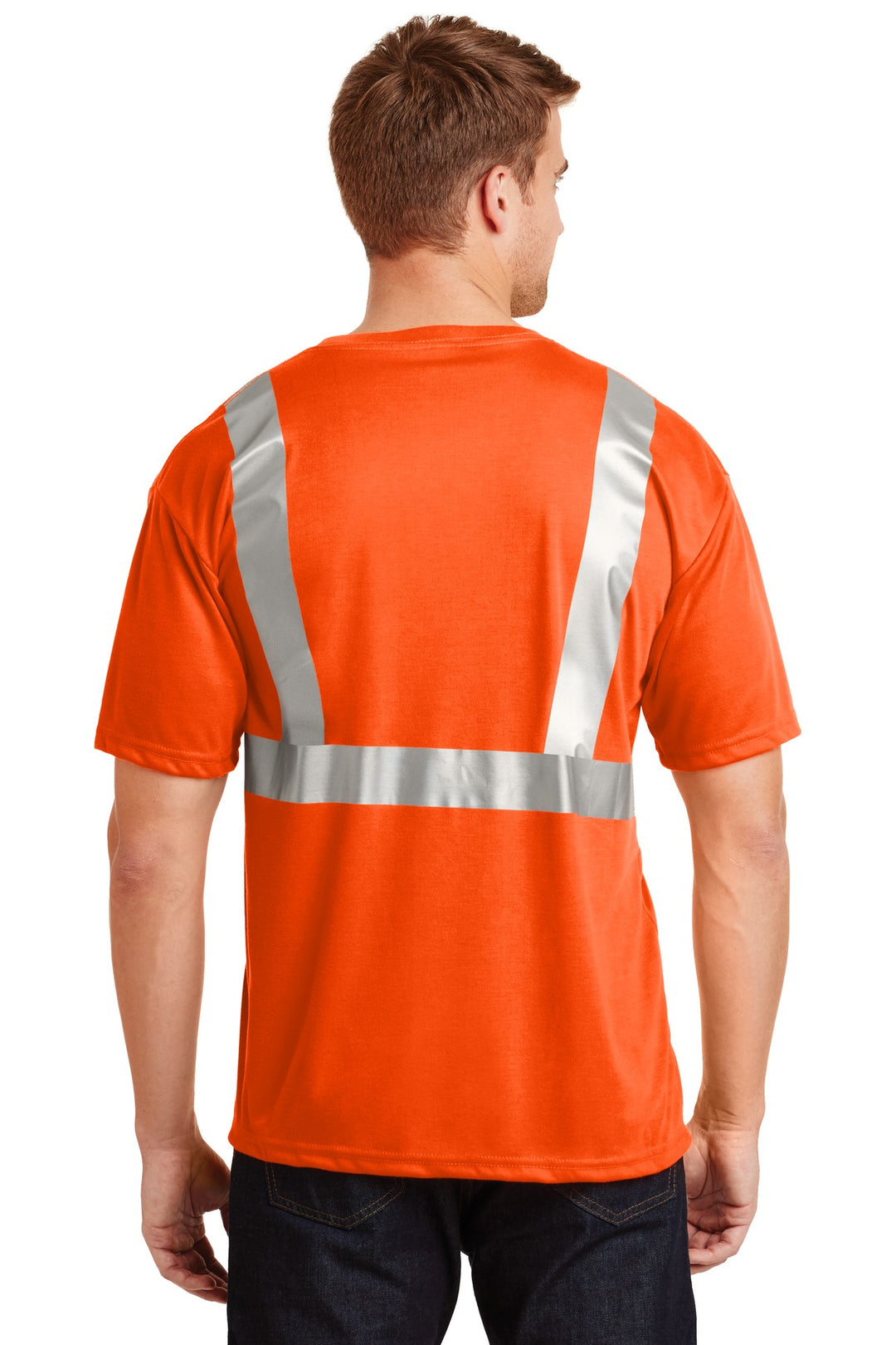 Safety Orange CornerStone - ANSI 107 Class 2 Safety T-Shirt. CS401