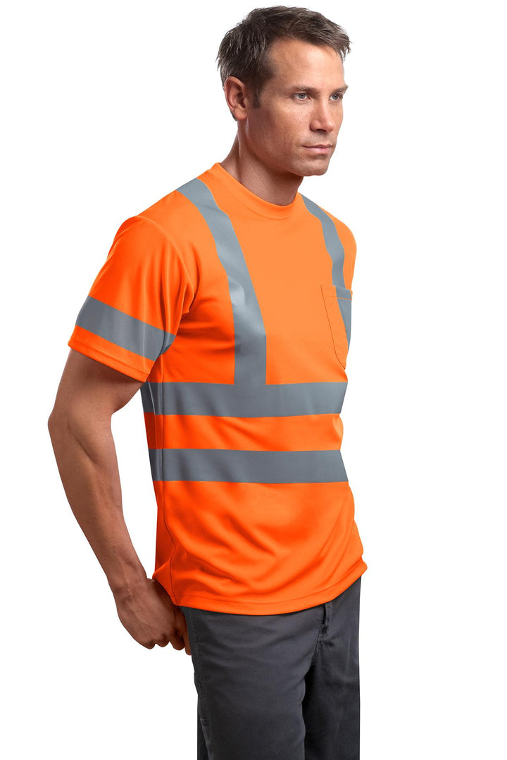 Safety Orange CornerStone - ANSI 107 Class 3 Short Sleeve Snag-Resistant Reflective T-Shirt. CS408