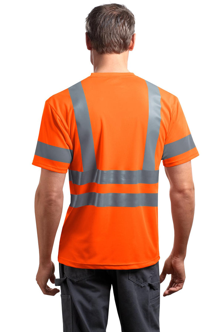 Safety Orange CornerStone - ANSI 107 Class 3 Short Sleeve Snag-Resistant Reflective T-Shirt. CS408