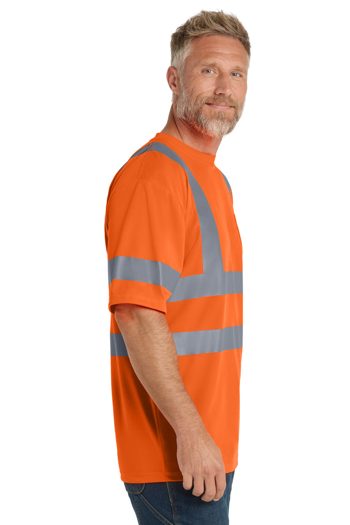 Safety Orange CornerStone - ANSI 107 Class 3 Short Sleeve Snag-Resistant Reflective T-Shirt. CS408