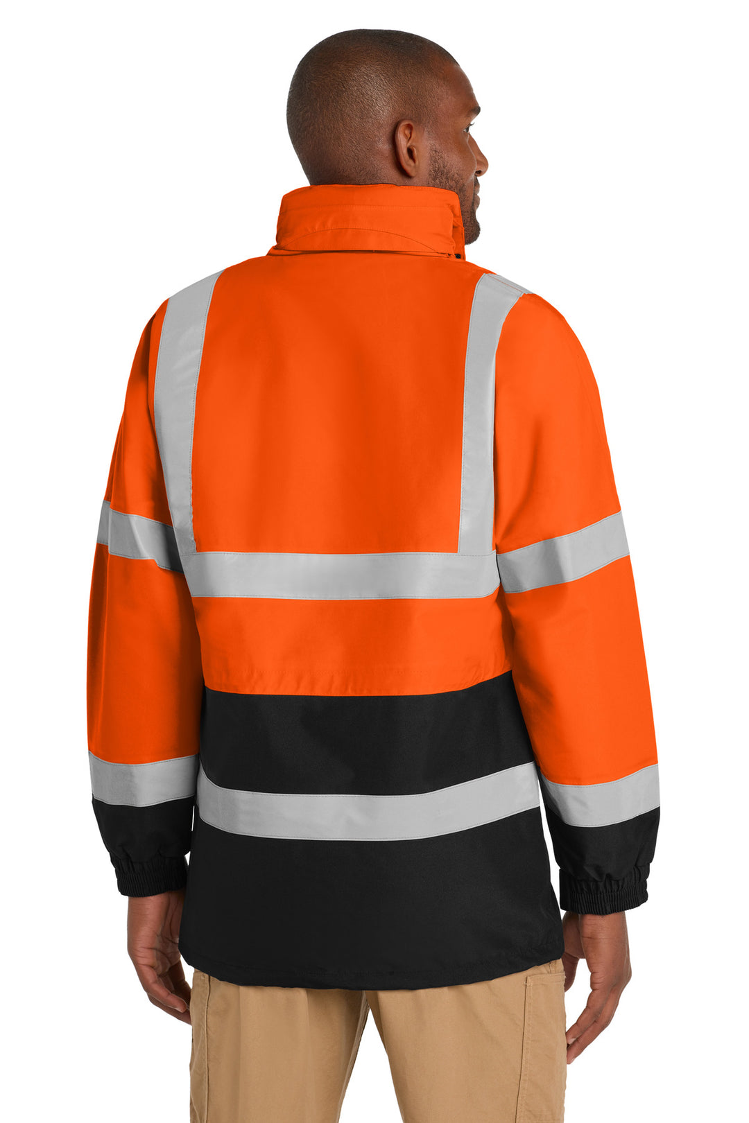 Safety Orange CornerStone - ANSI 107 Class 3 Waterproof Parka. CSJ24