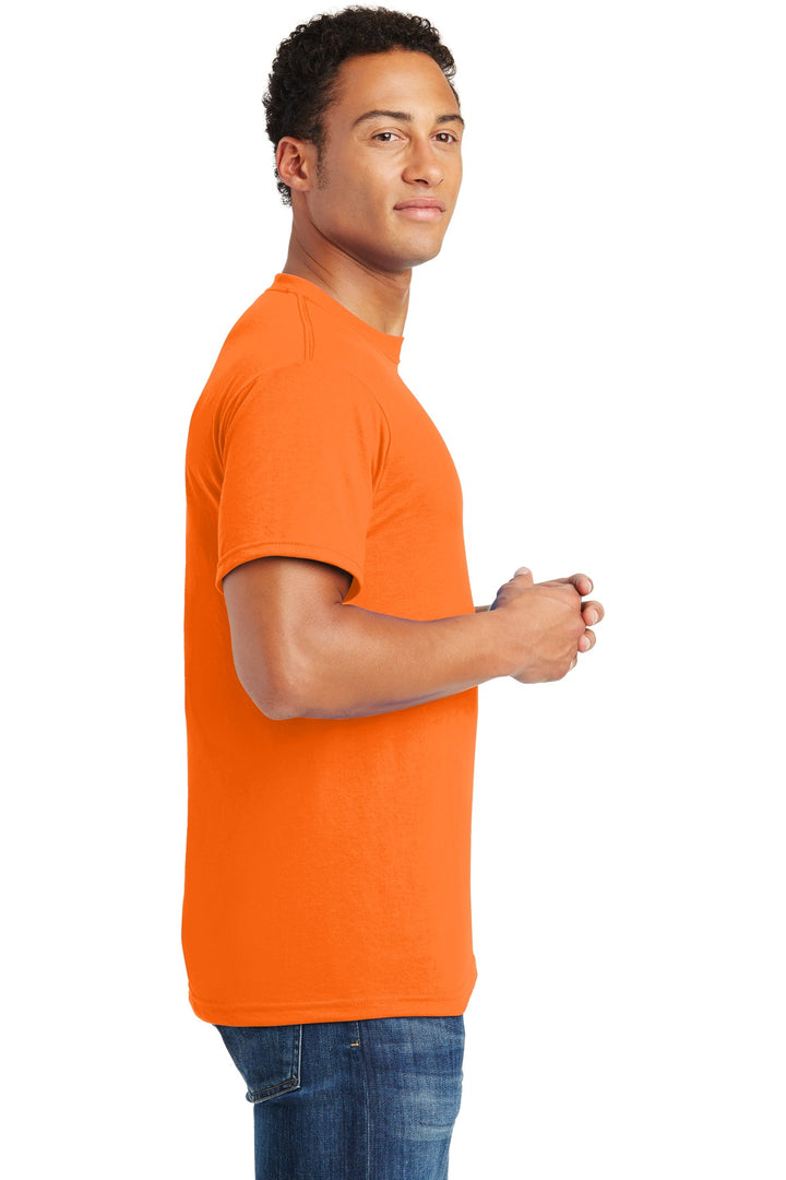 Safety Orange Jerzees Dri-Power 100% Polyester T-Shirt. 21M