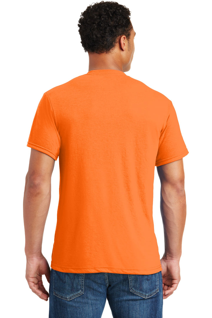 Safety Orange Jerzees Dri-Power 100% Polyester T-Shirt. 21M