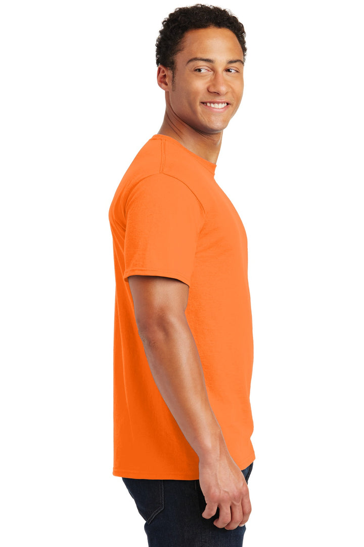 Safety Orange Jerzees - Dri-Power 50/50 Cotton/Poly T-Shirt. 29M