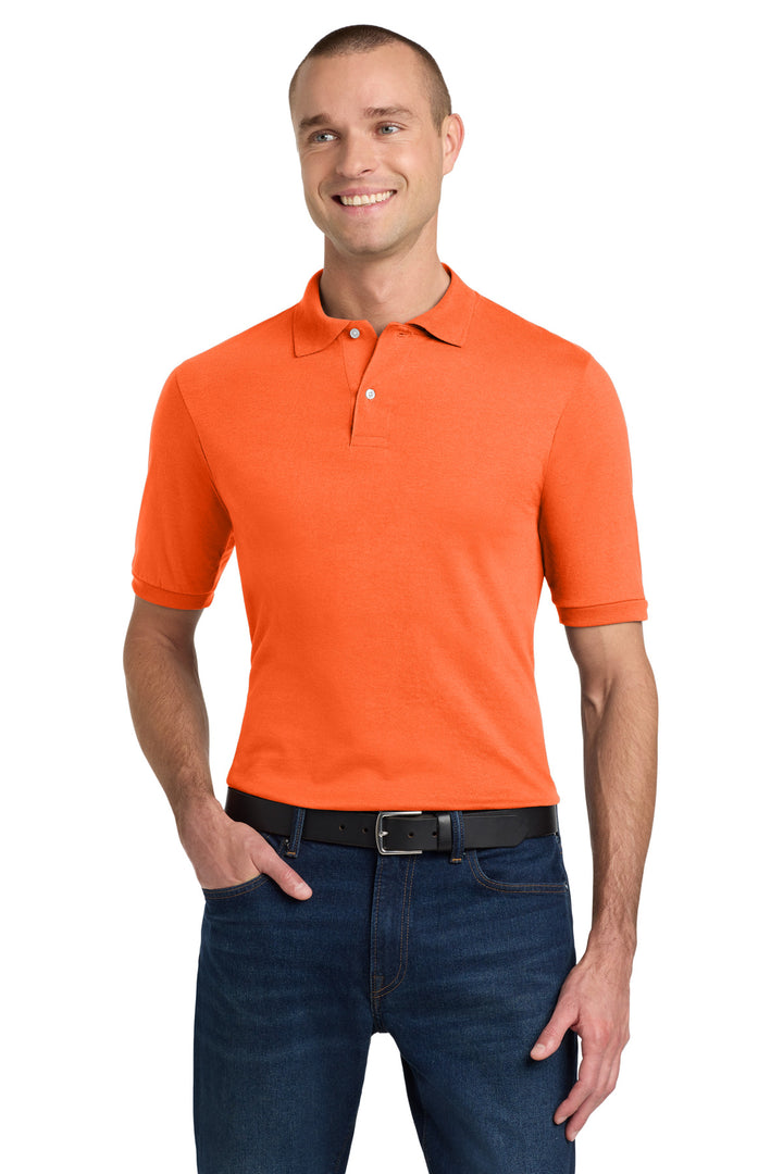 Safety Orange Jerzees Dri-Power Sport Shirt. 437M