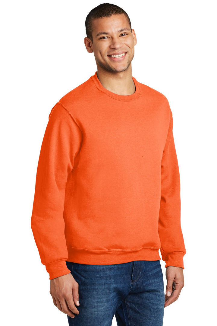 Safety Orange Jerzees - NuBlend Crewneck Sweatshirt. 562M