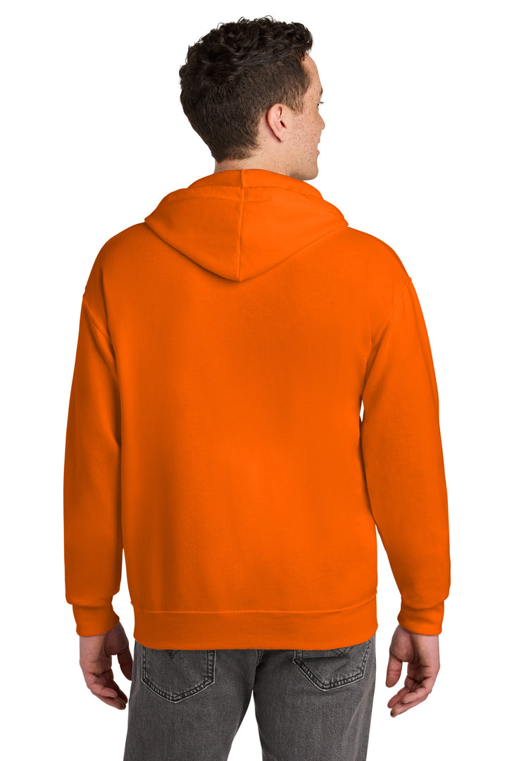 Safety Orange Jerzees - NuBlend Full-Zip Hooded Sweatshirt. 993M