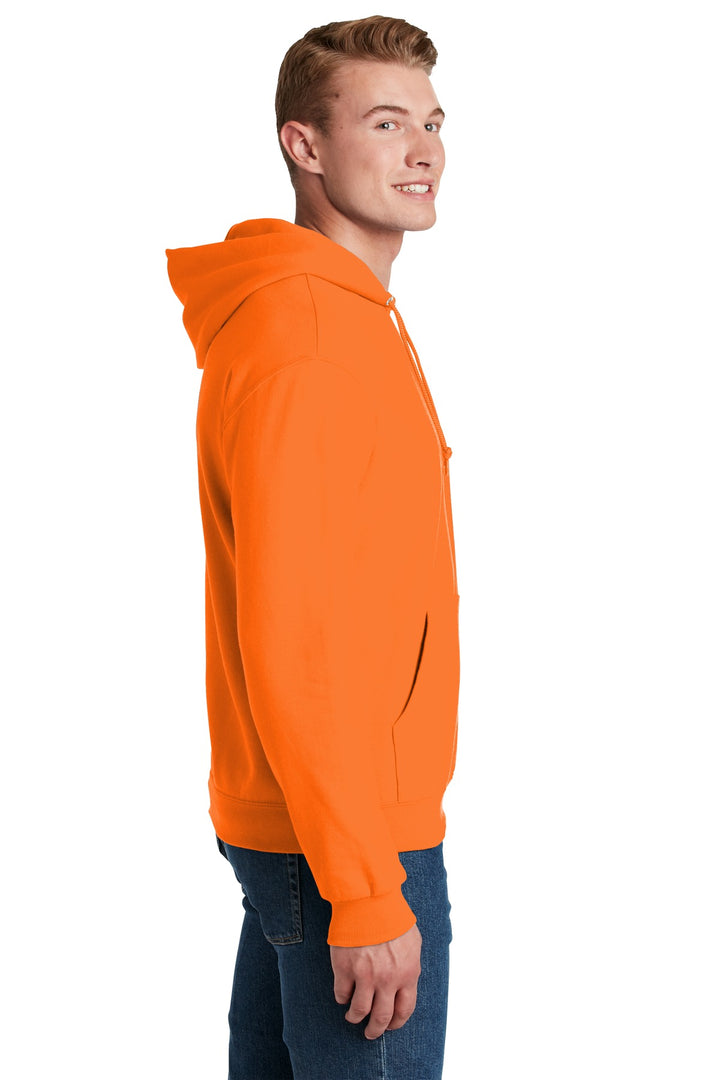 Safety Orange Jerzees NuBlend Pullover Hooded Sweatshirt. 996M