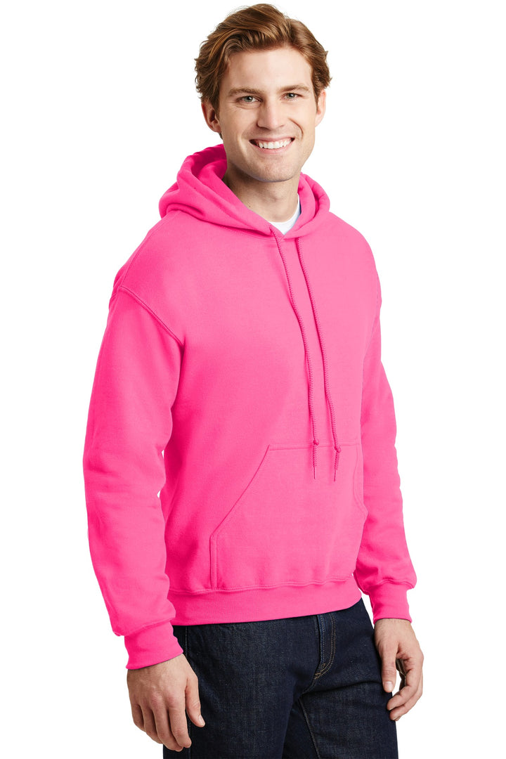 Safety Pink Gildan - Heavy Blend Hooded Sweatshirt. 18500