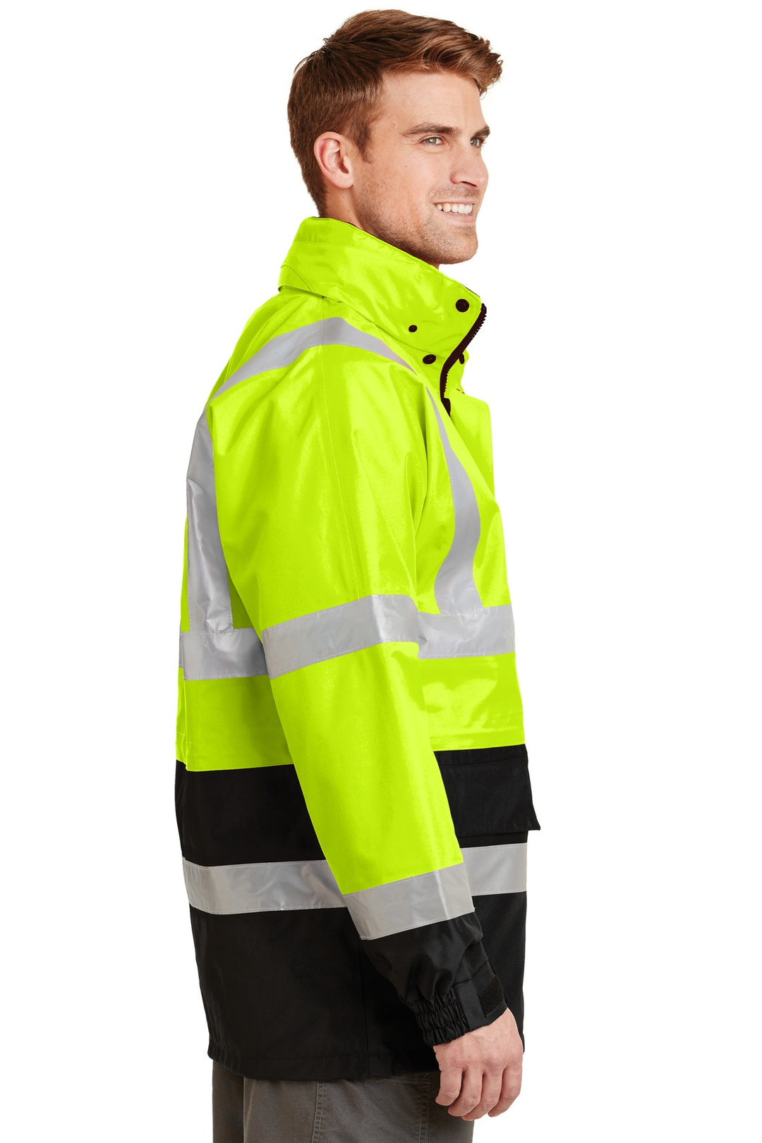 Safety Yellow CornerStone - ANSI 107 Class 3 Waterproof Parka. CSJ24