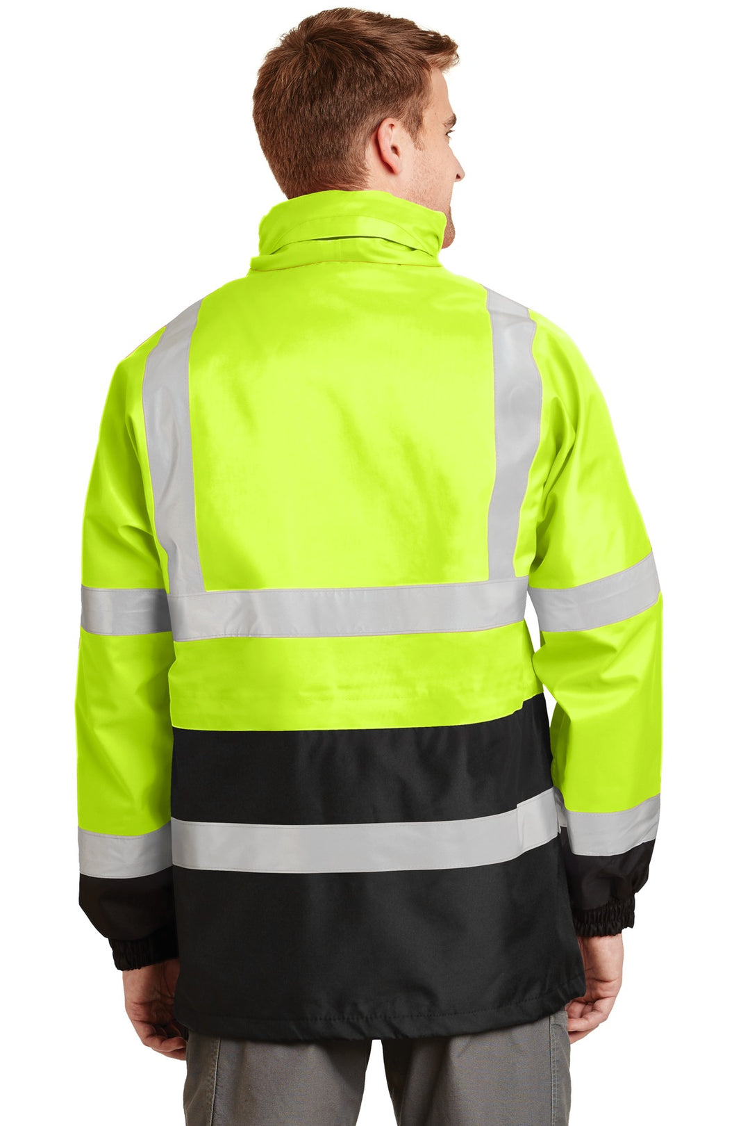 Safety Yellow CornerStone - ANSI 107 Class 3 Waterproof Parka. CSJ24