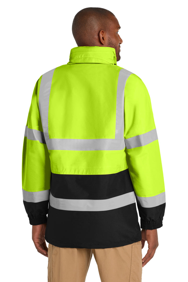 Safety Yellow CornerStone - ANSI 107 Class 3 Waterproof Parka. CSJ24